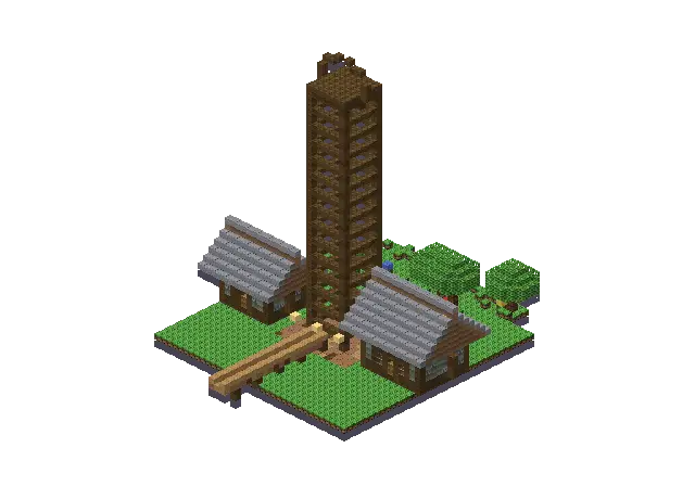 Huge jungle mine, a Minecraft mine of 3,597 blocks, rendered by Blocksmith from “a huge jungle mine”