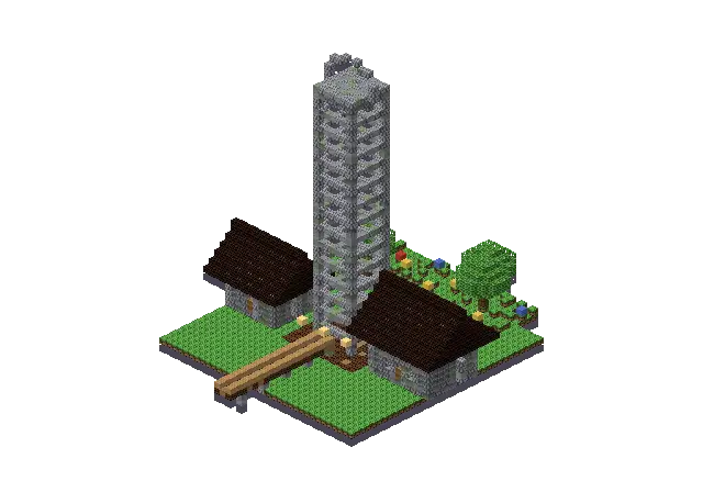Huge mine, a Minecraft mine of 3,590 blocks, rendered by Blocksmith from “a huge mine”