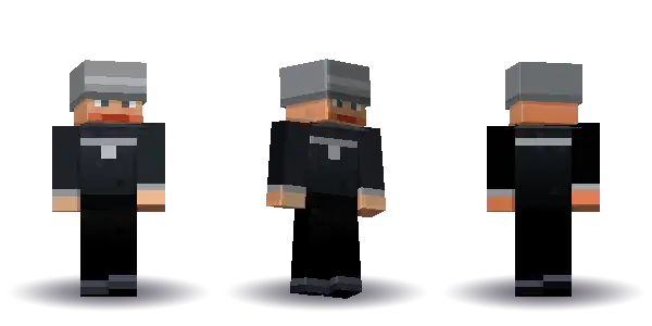 Black halloween witch. Hair is short, the face is happy, the top is robe and the legs are trousers. Extras: widebrim. The top colour is #22262c.