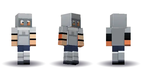 Black knight with long hair with a cape. Hair is long, the face is brave, the top is armour and the legs are greaves. Extras: cape, helmet. The top colour is #22262c.