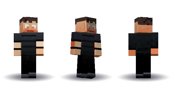 Black labcoat with a bun. Hair is bun, the face is happy, the top is tee and the legs are trousers. No extras. The top colour is #22262c.