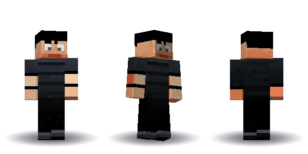 Black labcoat with curly hair. Hair is curly, the face is happy, the top is tee and the legs are trousers. No extras. The top colour is #22262c.