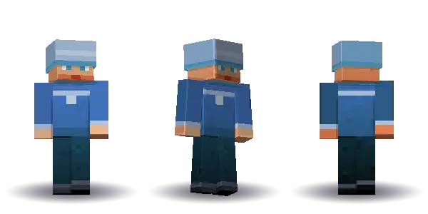 Blue wizard, a Minecraft skin Blocksmith painted from “a blue wizard”