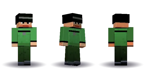 Green witch with curly hair with a sunhat. Hair is curly, the face is happy, the top is robe and the legs are trousers. Extras: widebrim. The top colour is #4a9d4f.
