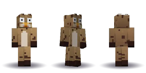 Owl, a Minecraft skin Blocksmith painted from “a owl”