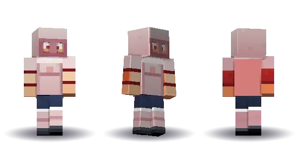 Red knight bald with a cape. Hair is bald, the face is brave, the top is armour and the legs are greaves. Extras: cape, helmet. The top colour is #c0392b.