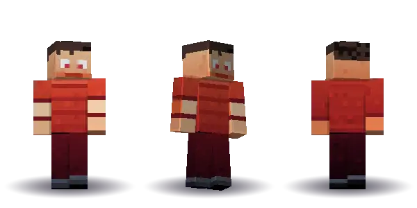 Red labcoat with a bun. Hair is bun, the face is happy, the top is tee and the legs are trousers. No extras. The top colour is #c0392b.