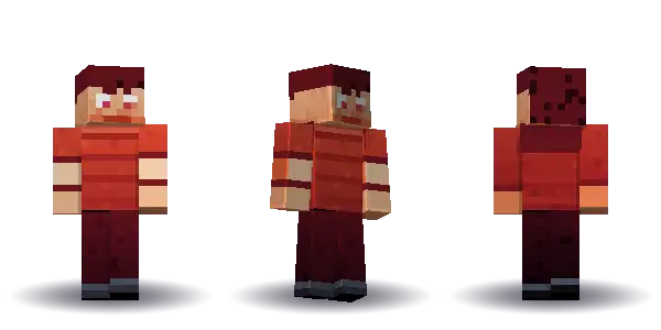 Red labcoat with long hair. Hair is long, the face is happy, the top is tee and the legs are trousers. No extras. The top colour is #c0392b.
