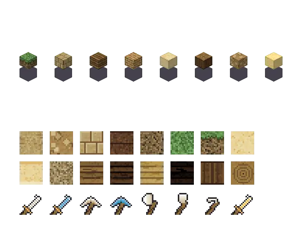 Royal blocks, an original Minecraft texture pack Blocksmith drew from “royal blocks”