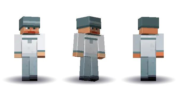 White witch with curly hair with a sunhat. Hair is curly, the face is happy, the top is robe and the legs are trousers. Extras: widebrim. The top colour is #e8eaed.